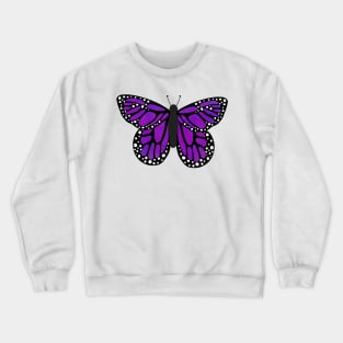 Purple butterfly Crewneck Sweatshirt